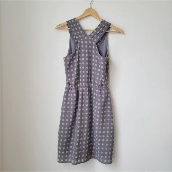 41 Hawthorne Gray Pink Print Light Weight Summer Dress Size XS - Picture 9 of 9